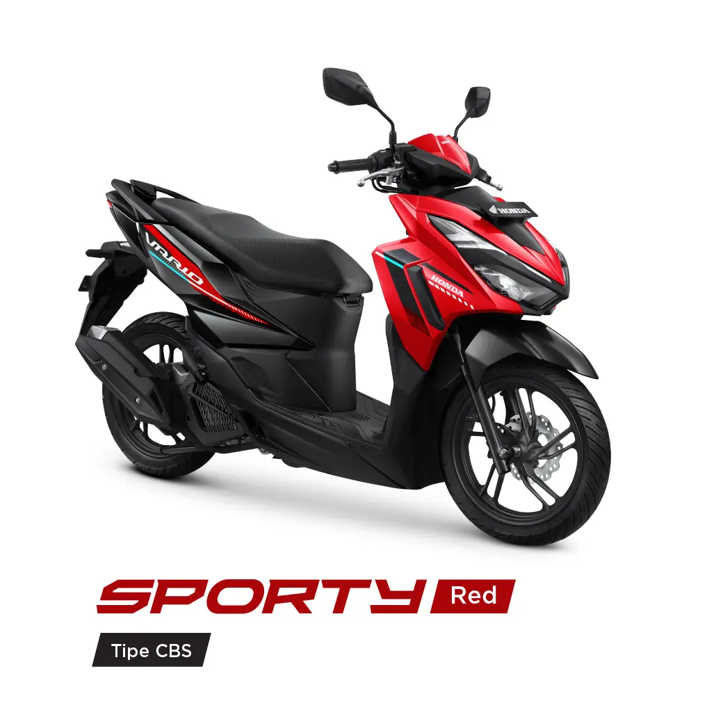 Vario125 merah Hitam
