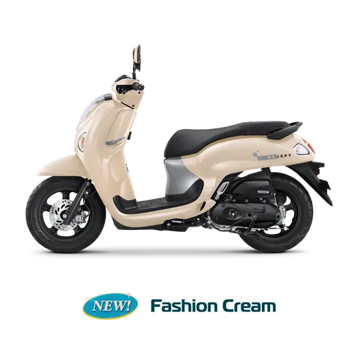 Honda Scoopy Warna Cream