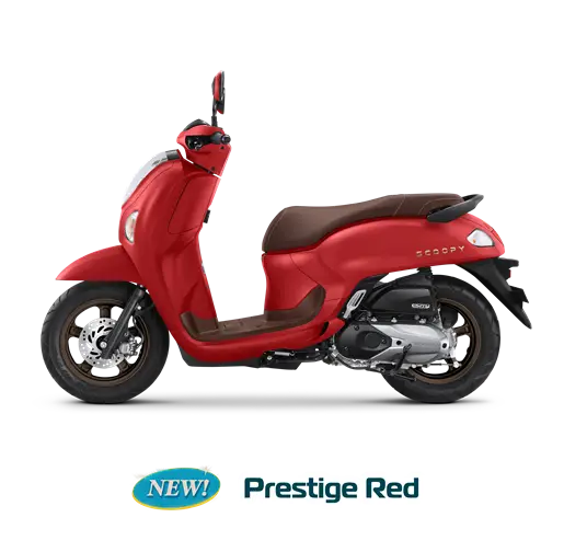 Honda Scoopy Warna Prestige Red