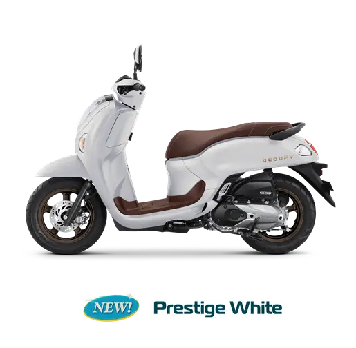 Honda Scoopy Warna Prestige White